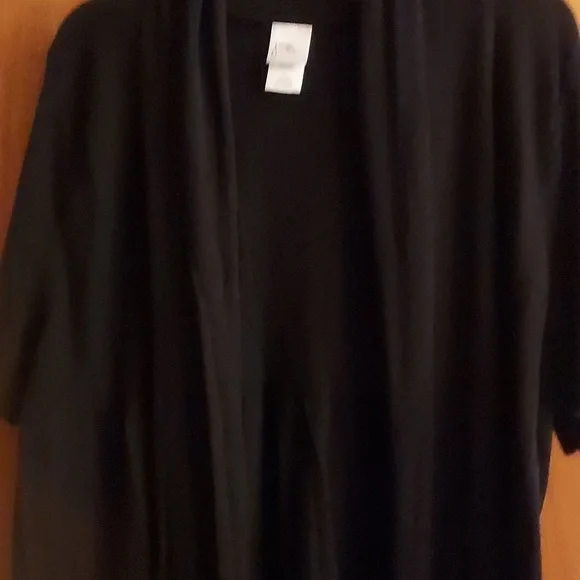 Short Sleeve Duster/Cardigan Size 2X - Picture 2 of 4